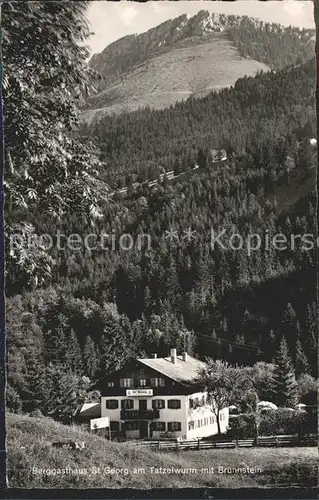 Oberaudorf Berggasthaus St. Georg am Tatzelwurm Kat. Oberaudorf