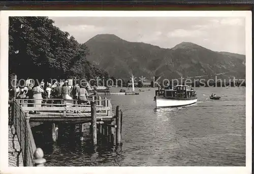 Tegernsee Bootssteg Landeplatz Kat. Tegernsee