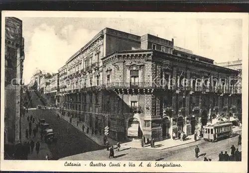 Catania Quattro Canti e Via S. di Sangiuliano Kat. Catania