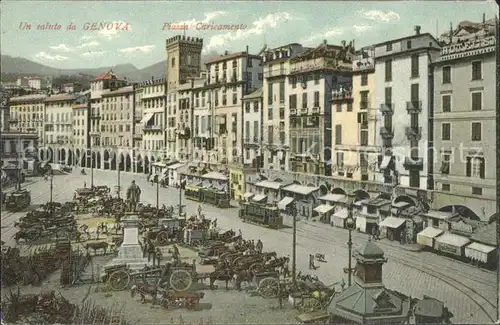 Genova Genua Liguria Piazza Caricamento Kat. Genova