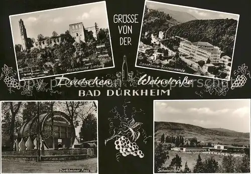 Bad Duerkheim Klosterruine Limburg Sanatorium Sonnenwende Duerkheimer Fass Kat. Bad Duerkheim
