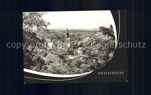 Weissenfels Saale Blick vom Klemmberg Kat. Weissenfels