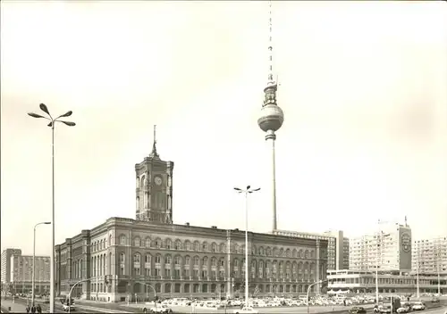 Berlin Rathaus Fernsehturm Kat. Berlin