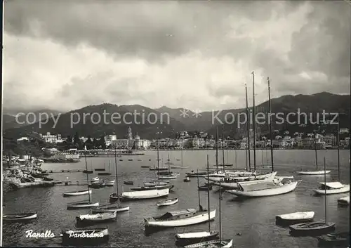 Rapallo Liguria Segelhafen Kat. Rapallo