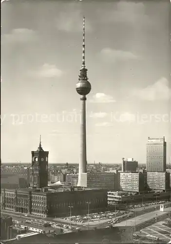 Berlin Rathaus Fernsehturm Kat. Berlin
