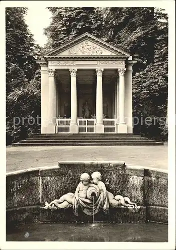 Schwetzingen Schlossgarten Minerva Tempel Kat. Schwetzingen