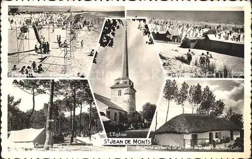 Saint Jean de Monts L Eglise Camping  Kat. Saint Jean de Monts