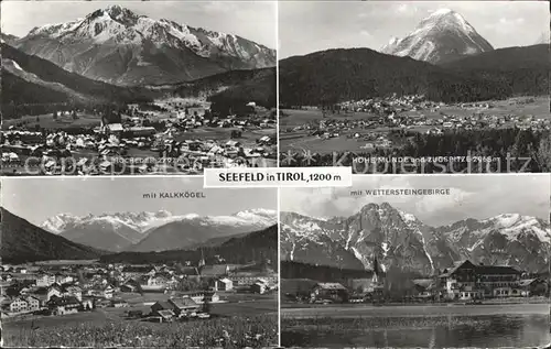 Seefeld Tirol Hohe Munde  Hocheder Kalkkoegel Wettersteingebirge Kat. Seefeld in Tirol