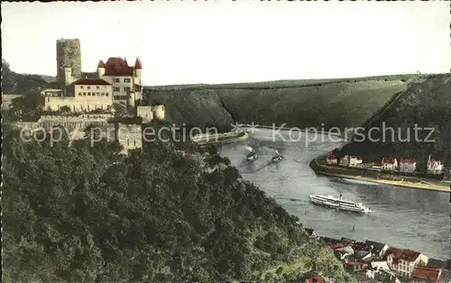 St Goarshausen Burg Katz und Loreley Kat. Sankt Goarshausen