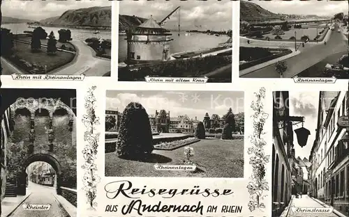 Andernach Rheinanlagen Rheinstrasse Rheintor Kat. Andernach