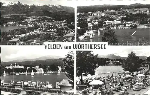 Velden Woerther See Fliegeraufnahme Kat. Velden am Woerther See