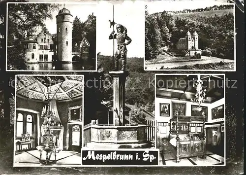 Mespelbrunn Schloss Mespelbrunn Gruftkapelle Geburtszimmer Julius Echter Kat. Mespelbrunn