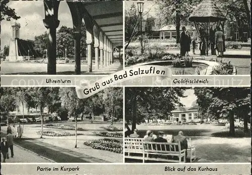 Bad Salzuflen Goldfischteich Uhrenturm Kurpark Kurhaus Kat. Bad Salzuflen