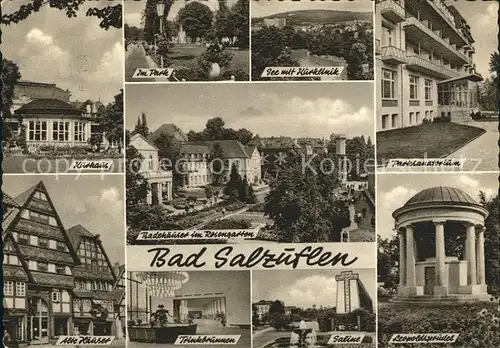 Bad Salzuflen Kurhaus Leopoldsprudel Trinkbrunnen Alte Haeuser Kat. Bad Salzuflen