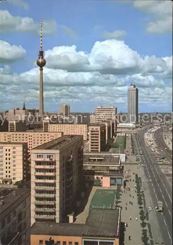 Berlin Karl Marx Allee Fernsehturm Hotel Stadt Berlin Kat. Berlin
