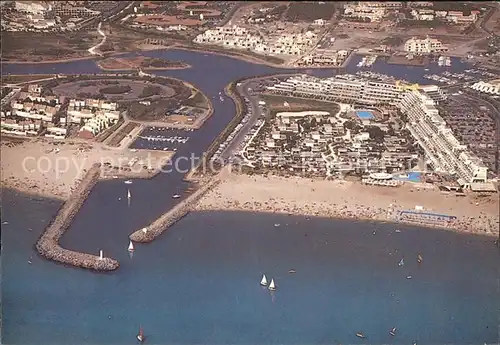 Cap d Agde Port Nature Vue aerienne Kat. Agde