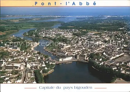 Pont l Abbe L etang le chateau la riviere l anse de Pouldon Kat. Pont l Abbe