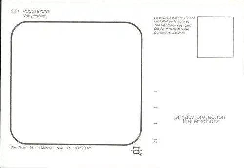 Roquebrune Cap Martin Vue generale Kat. Roquebrune Cap Martin