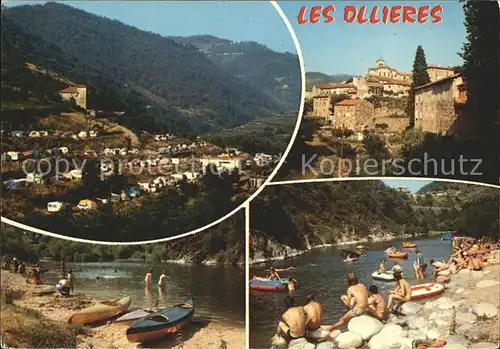 Les Ollieres sur Eyrieux Camping Badesee Chateau Kat. Les Ollieres sur Eyrieux