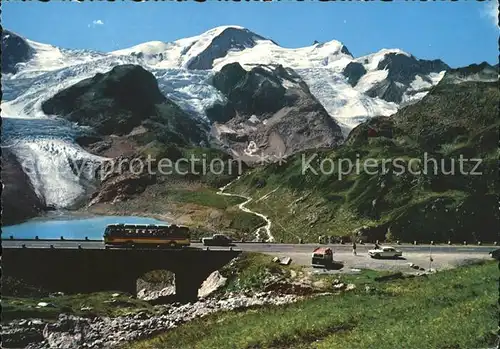 Sustenpass Steinengletscher mit Tierberg und Gwaechtenhorn Kat. Susten