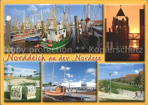 Norden Ostfriesland Hafen Seebruecke Strandpartien Kat. Norden