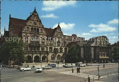 Bielefeld Rathaus und Stadttheater Kat. Bielefeld