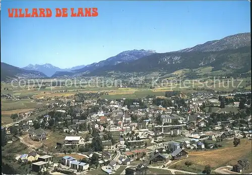 Villard de Lans Vue generale aerienne Kat. Villard de Lans