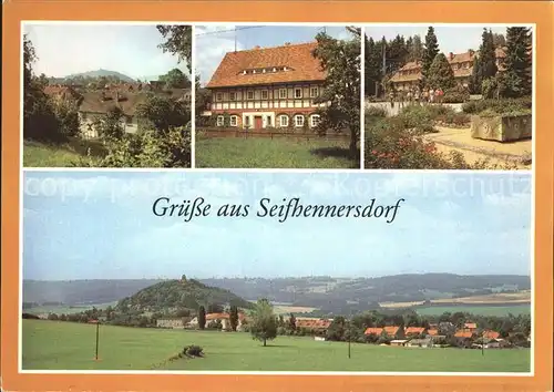 Seifhennersdorf Burgsberg Umgebindehaus Pionierlager Rosa Luxemburg Panorama Kat. Seifhennersdorf