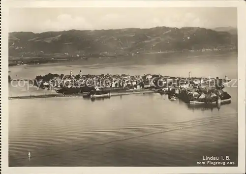 Lindau Bodensee Fliegeraufnahme Kat. Lindau (Bodensee)