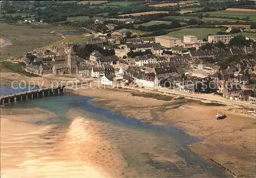 Portbail Le Bourg l Eglise Notre Dame Vue aerienne Kat. Portbail