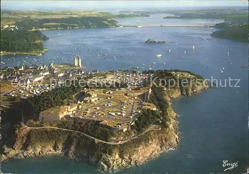 Saint Malo Ille et Vilaine Bretagne Saint Servan Le Camping de la Cite d Aleth La Tour Solidor Vue aerienne Kat. Saint Malo