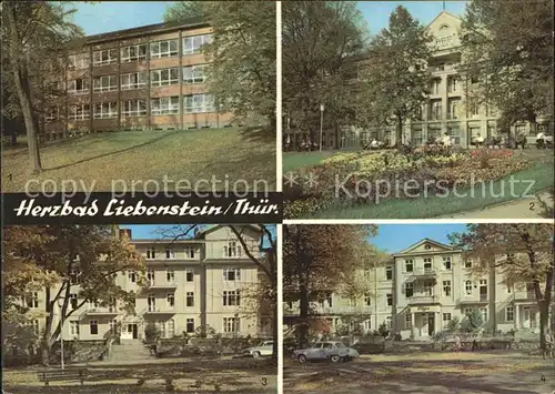 Bad Liebenstein Therapiegebaeude Kurhaus Kurheim Bernhard Kurheim Olga Kat. Bad Liebenstein