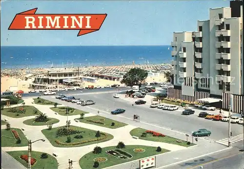 Rimini Scorcio panoramico Giardini e spiaggia Kat. Rimini