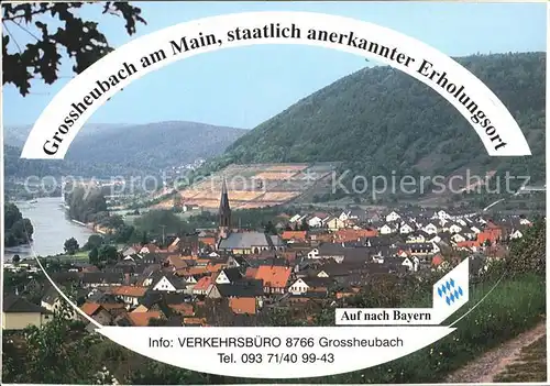Grossheubach am Main Panorama Kat. Grossheubach Main