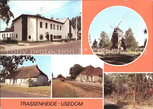 Trassenheide Usedom Gaststaette Seeklause Muehle Ehem Fischerhaus Bahnhof Finnhuetten  Kat. Trassenheide