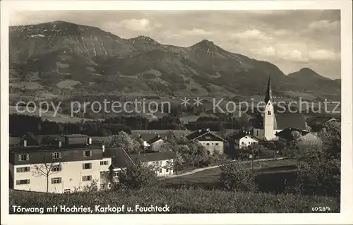 Toerwang mit Hochries Karkopf und Feuchteck Kat. Samerberg