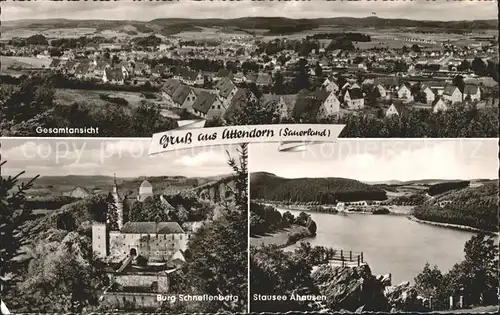 Attendorn Stausee Ahausen Burg Schnellenberg Kat. Attendorn