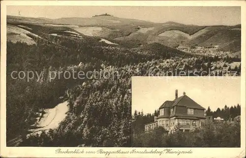 Wernigerode Harz Berggasthaus mit Brocken Kat. Wernigerode