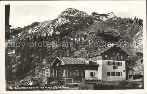 Bodenschneid Berghaus mit Gipfel Kat. Schliersee