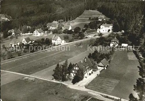 Hallwangen Fliegeraufnahme Pension Waldliesel Kat. Dornstetten