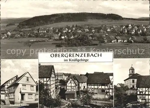 Obergrenzebach Gasthaus Schaefer im Knuellgebirge Kat. Frielendorf