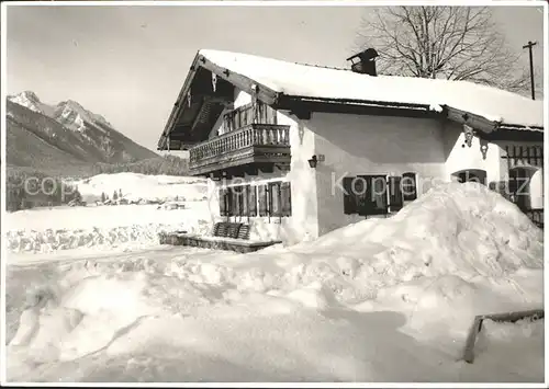 Inzell Haus im Schnee Kat. Inzell