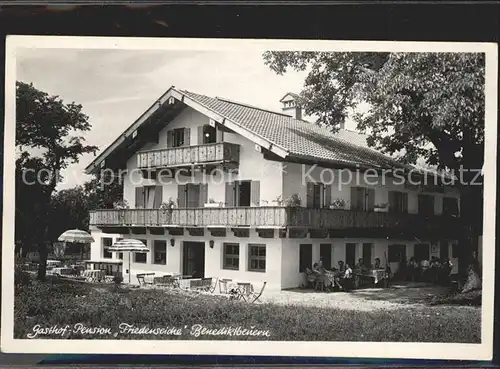 Benediktbeuern Gasthaus Pension Friedenseiche Kat. Benediktbeuern