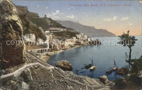 Amalfi Panorama dalla Grotta di S. Cristofaro Kat. Amalfi