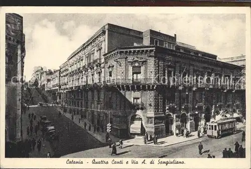 Catania Quattro Canti e Via A. di Sangiuliano Kat. Catania