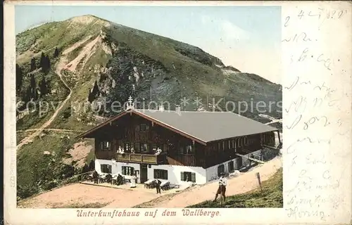 Tegernsee Unterkunftshaus auf dem Wallberge Kat. Tegernsee
