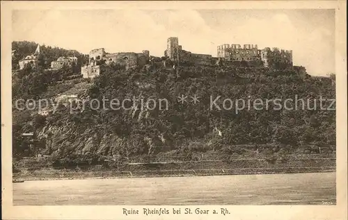 St Goar Ruine Rheinfels Kat. Sankt Goar