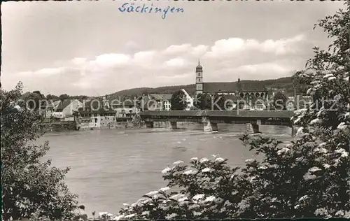 Bad Saeckingen am Hochrhein Gedeckte Bruecke Kat. Bad Saeckingen