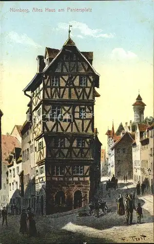 Nuernberg Altes Haus am Paniersplatz Kat. Nuernberg