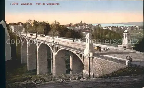 Lausanne VD Pont de Chauderon Kat. Lausanne